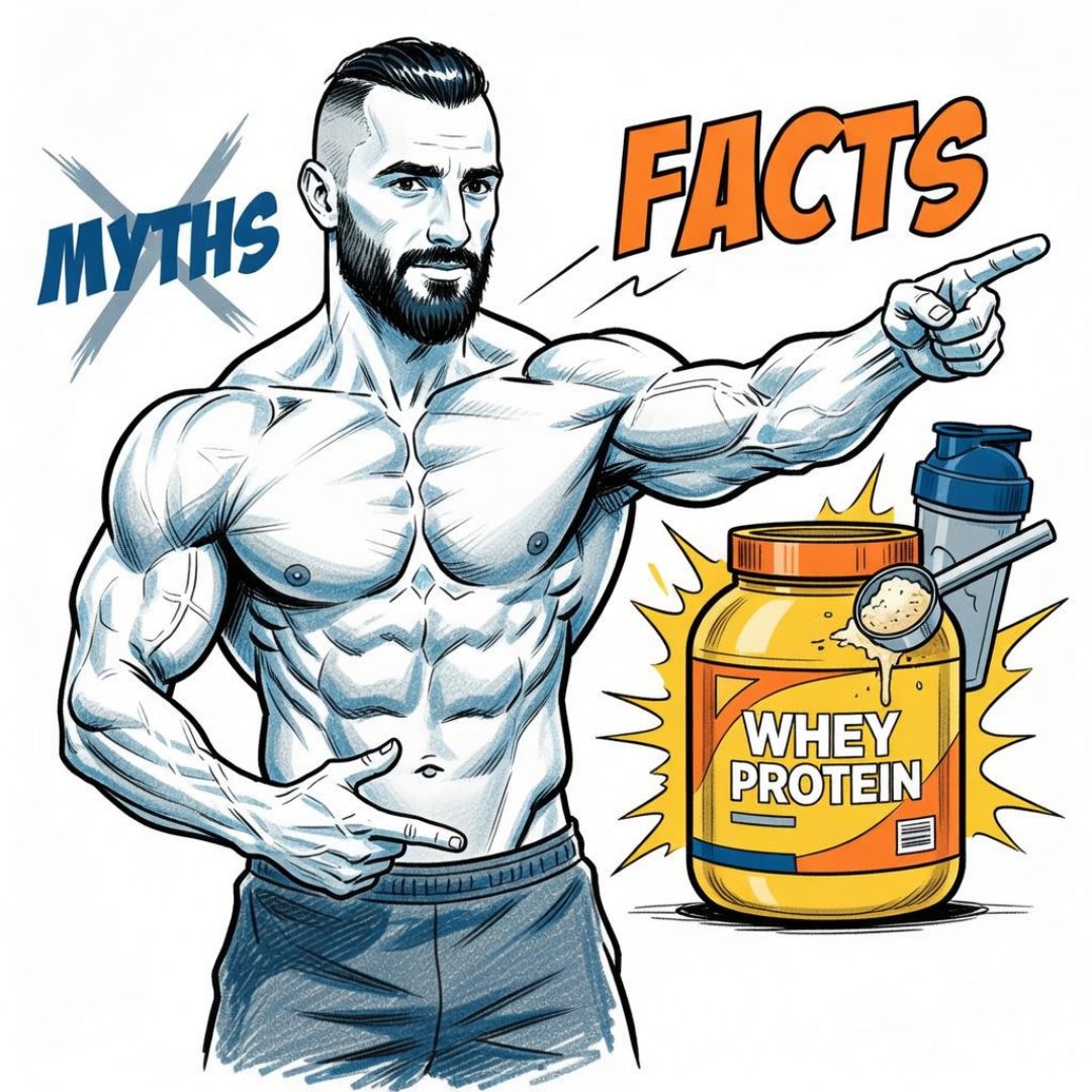 Whey protein: 6 mitova koji te koštaju mišića (i što zapravo funkcionira)